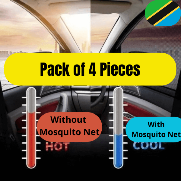 🚗 Pack of 4 Pieces Car Window SunShade and Mosquito Net tc