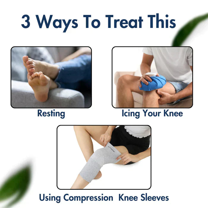 Instant Pain Relief Bamboo Compression Knee Sleeves (Pack of 2)