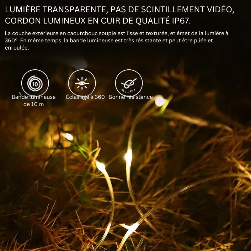 Multifunctional String Lights (10m). Waterproof, Portable, Easy to Store