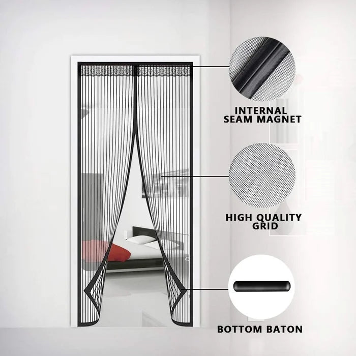 Magnetic screen door