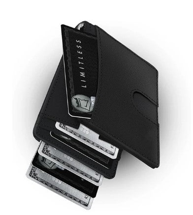 Wallet with money clip for men