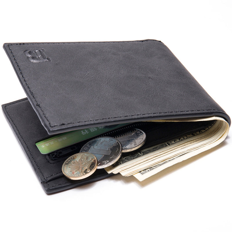 Soft leather wallet men