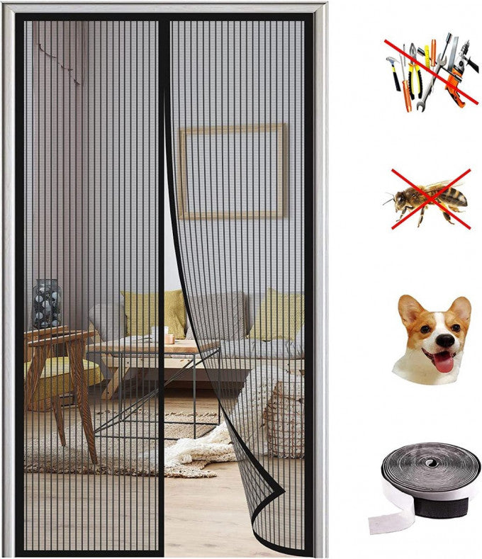 Magnetic screen door