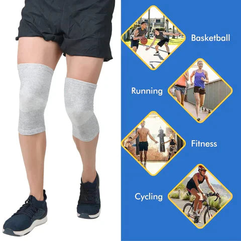 Instant Pain Relief Bamboo Compression Knee Sleeves (Pack of 2)